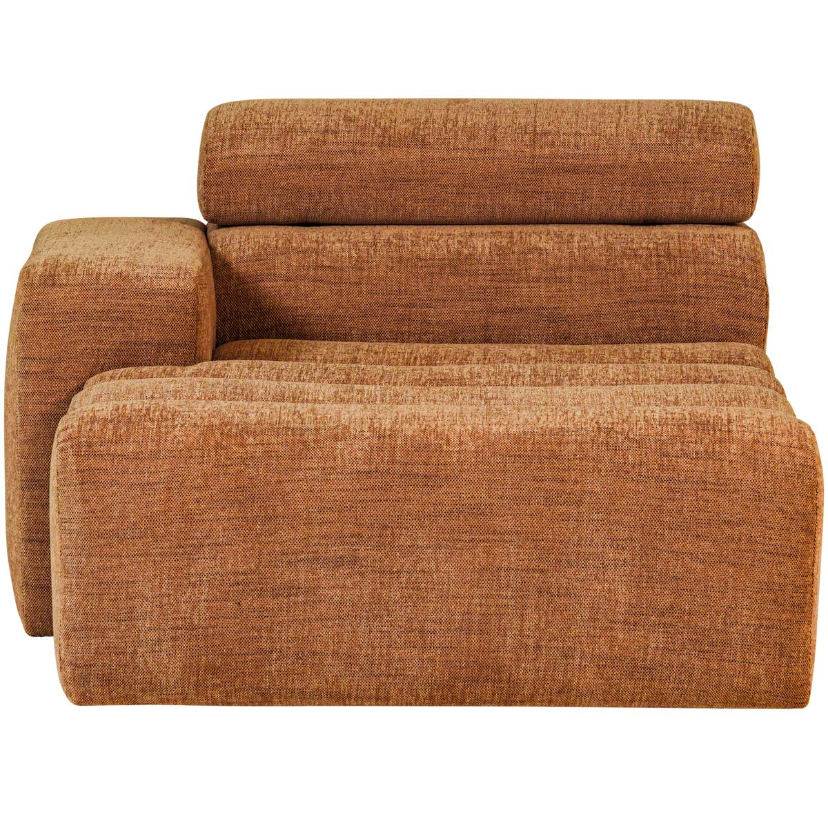 Woood | Chaise longue Novi element arm links oranje melange