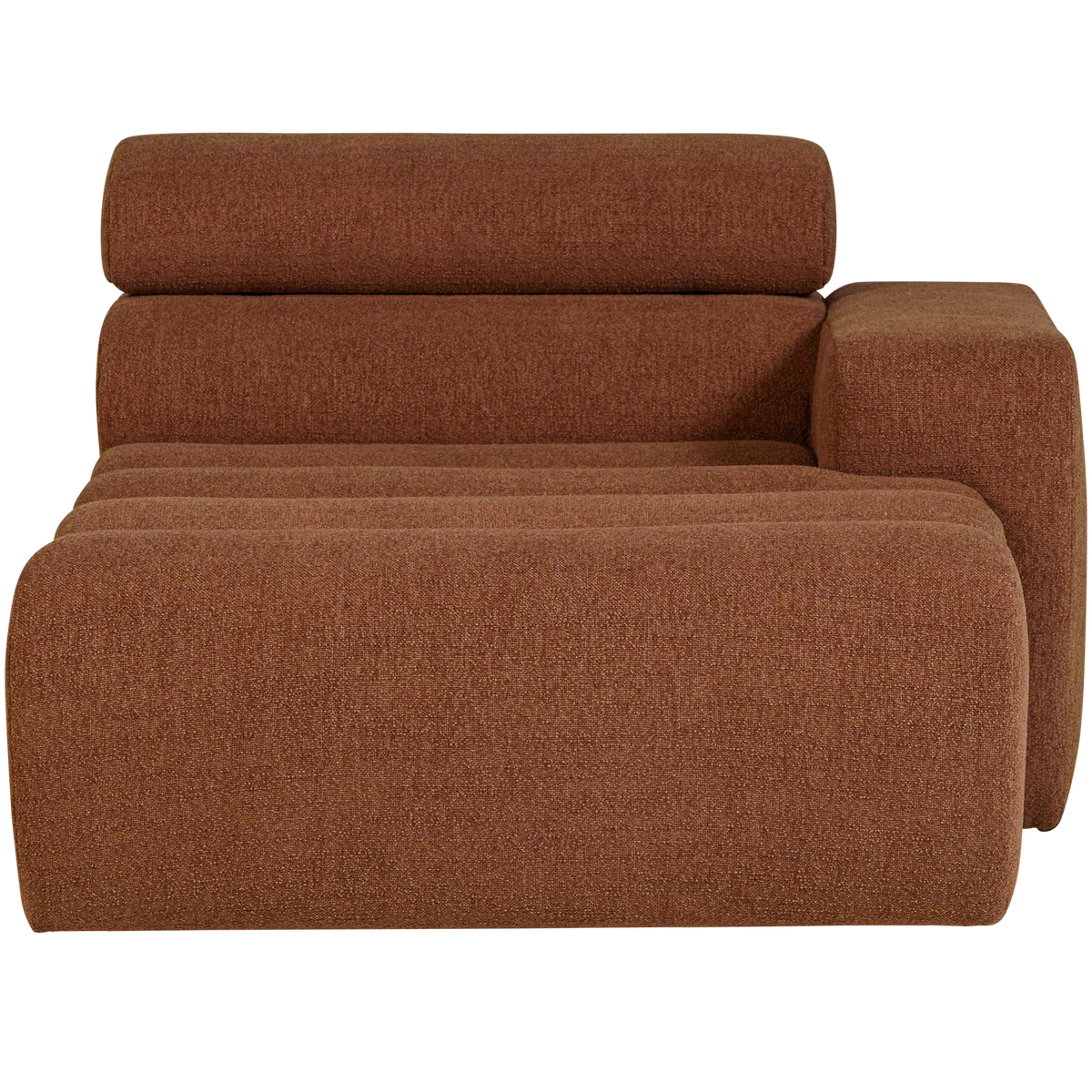Woood | Chaise longue Novi element arm rechts boucle terra