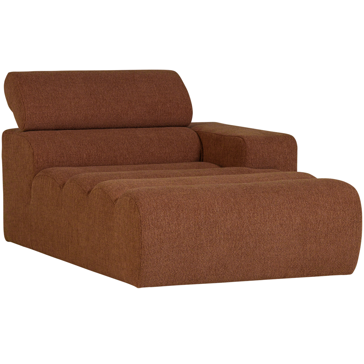 Woood | Chaise longue Novi element arm rechts boucle terra