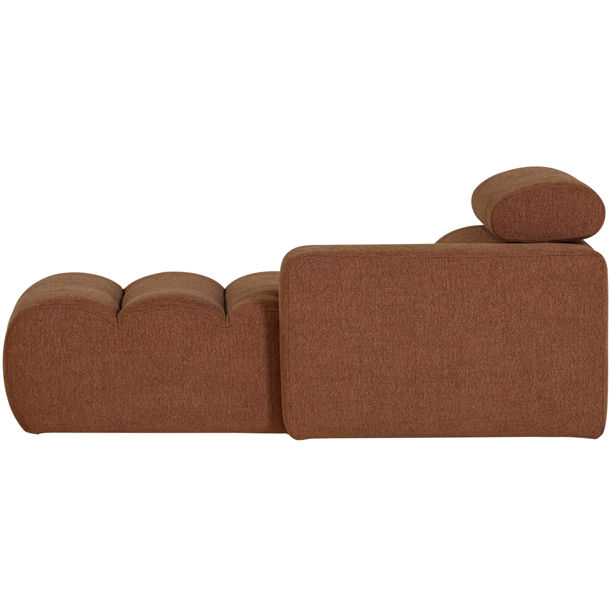 Woood | Chaise longue Novi element arm rechts boucle terra