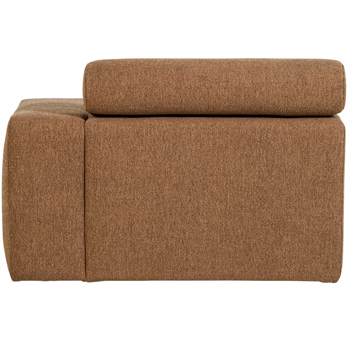 Woood | Chaise longue Novi element arm rechts boucle karamelbruin