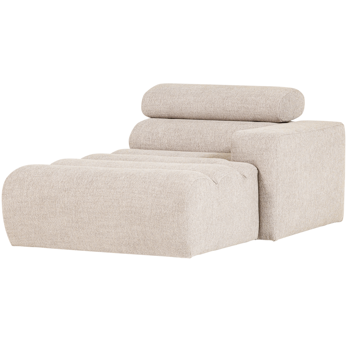 Woood | Chaise longue Novi element arm rechts boucle naturel