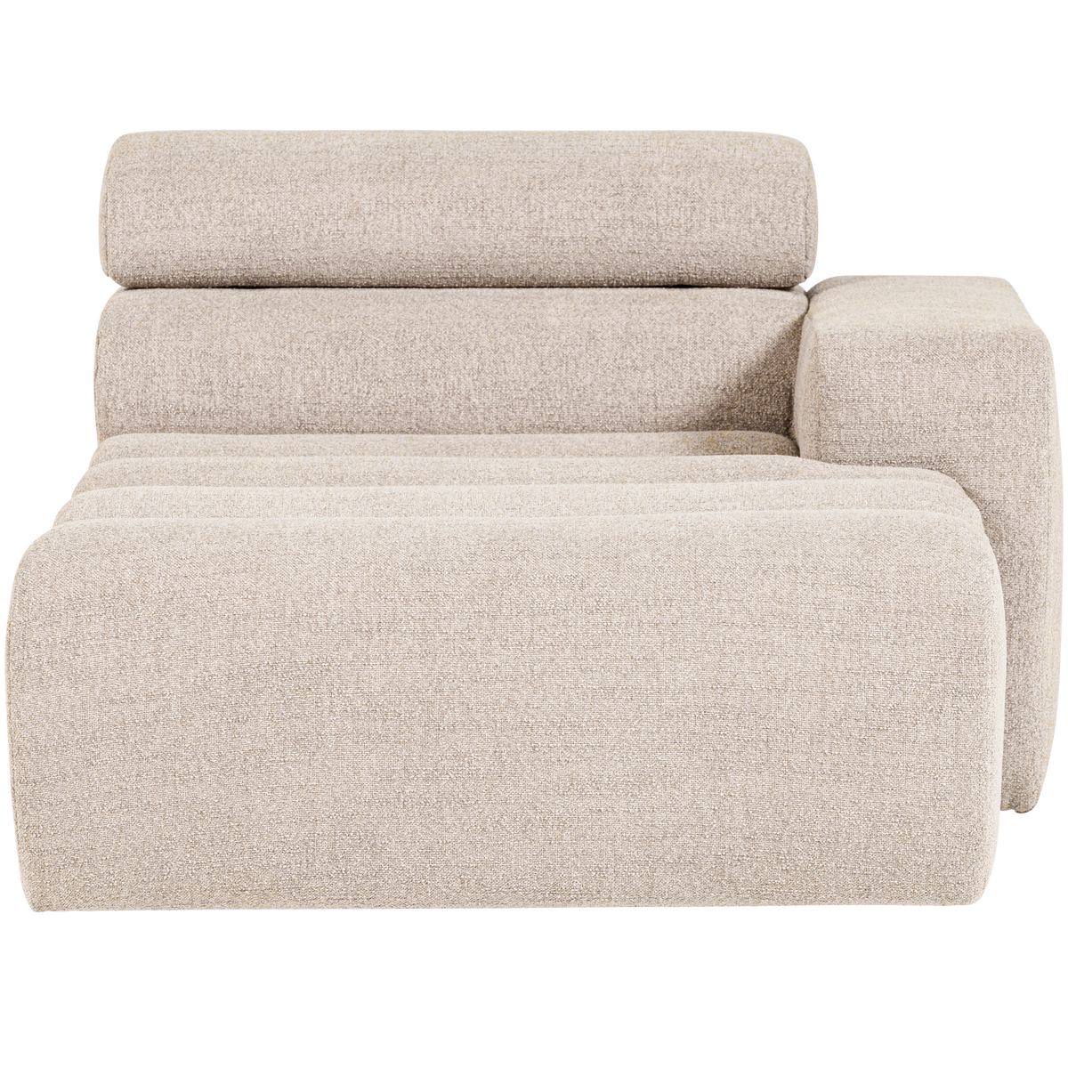 Woood | Chaise longue Novi element arm rechts boucle naturel