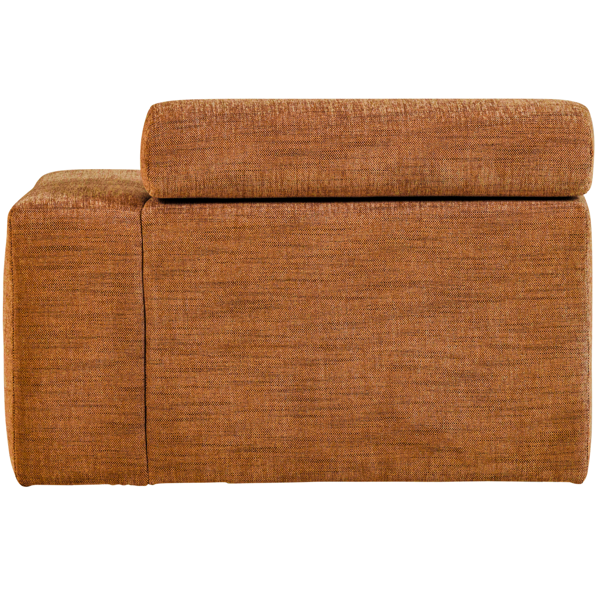 Woood | Chaise longue Novi element arm rechts oranje melange