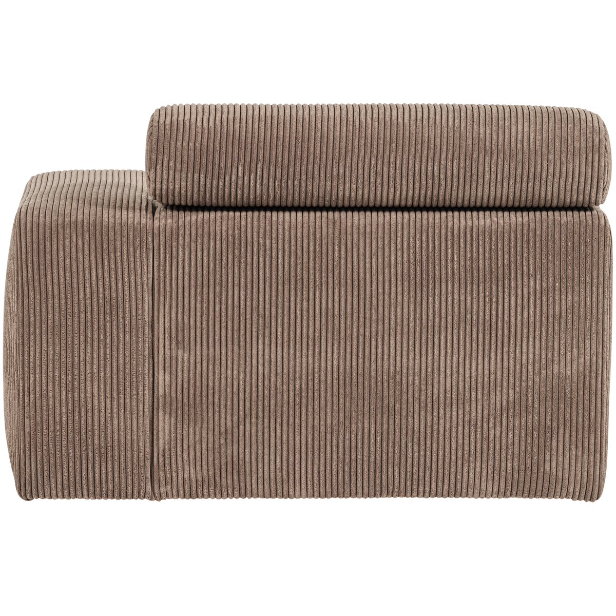 Woood | Chaise longue Novi element arm rechts ribstof taupe
