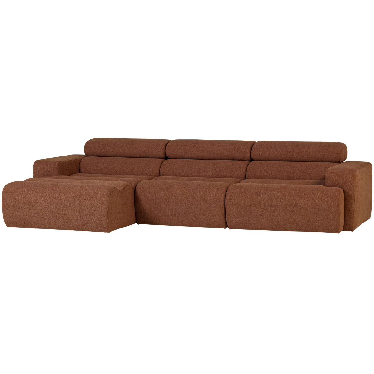 Woood | Chaise longue Novi links boucle terra