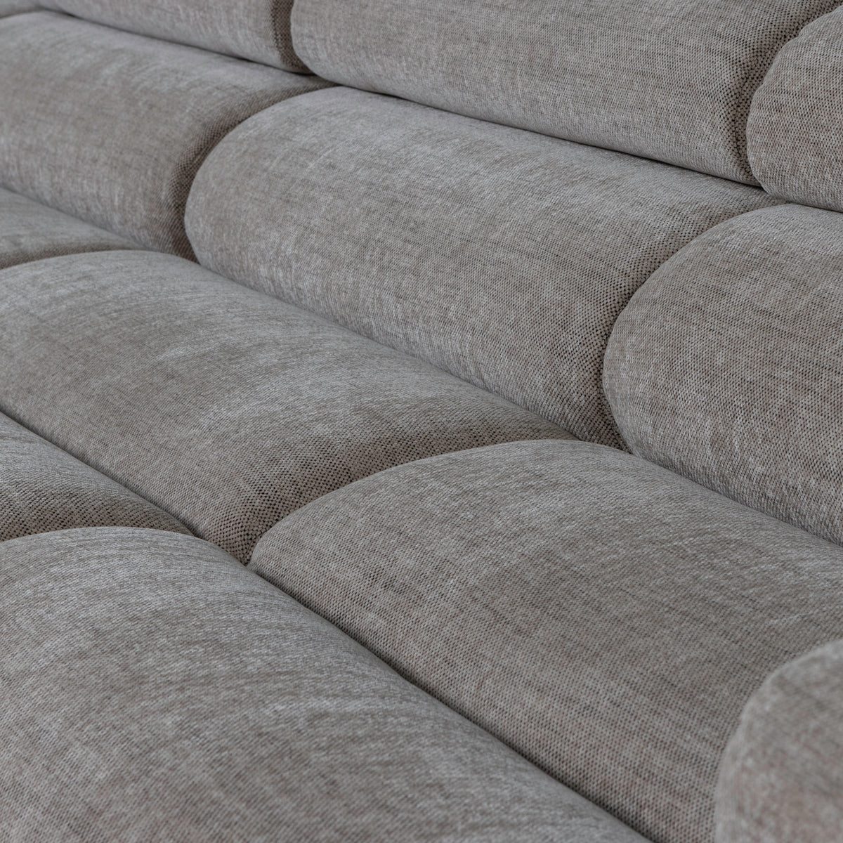 Woood | Chaise longue Novi links grijs melange