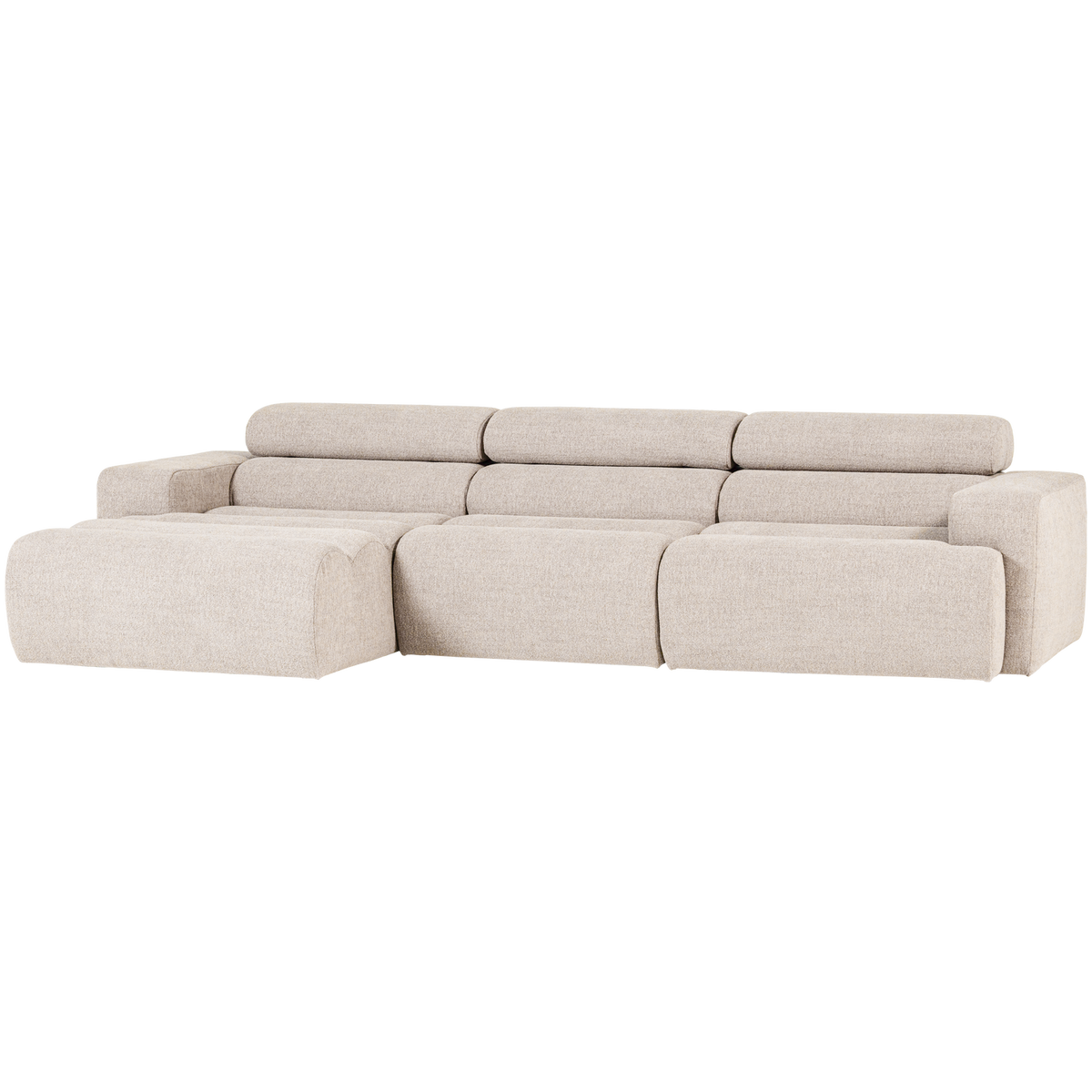Woood | Chaise longue Novi links boucle naturel