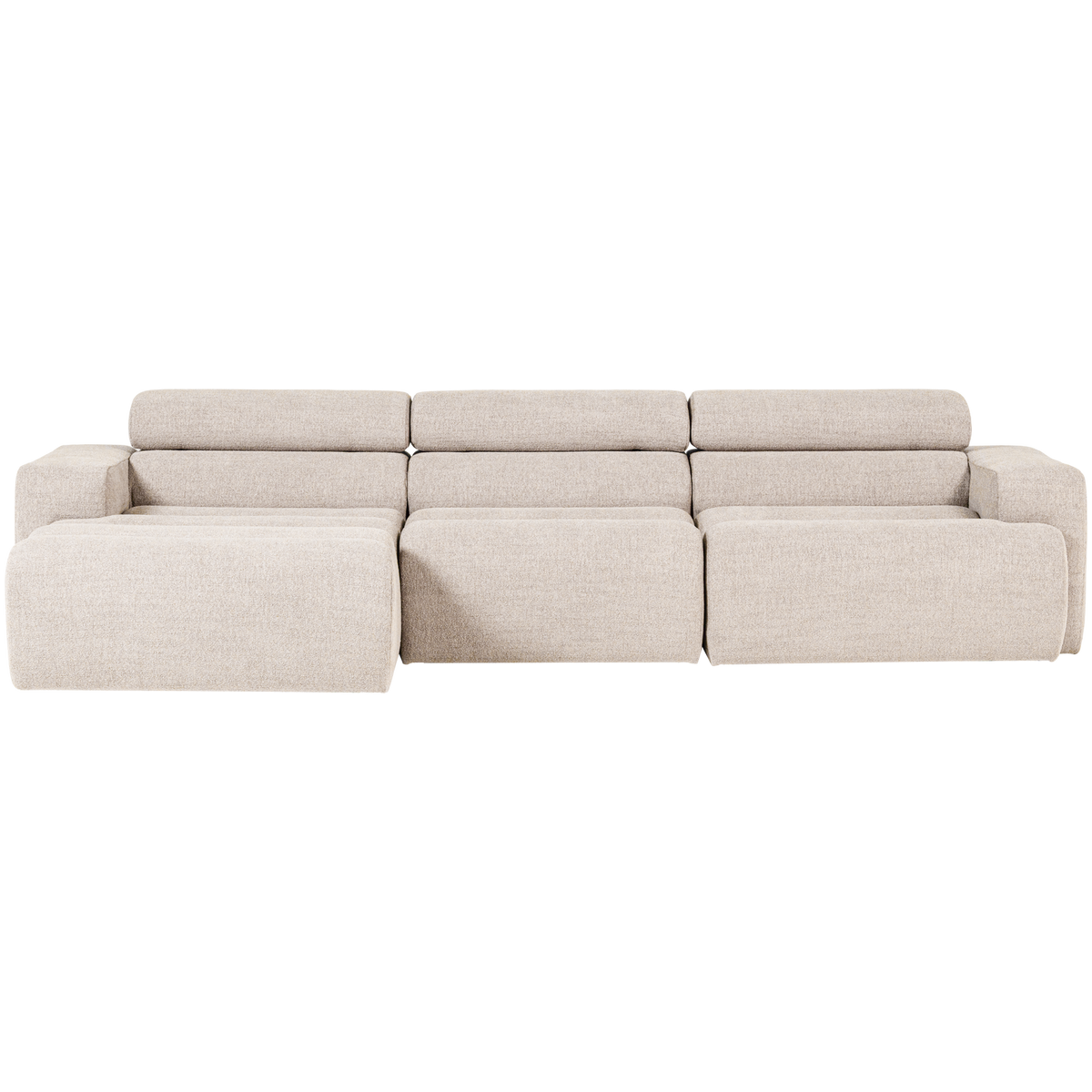 Woood | Chaise longue Novi links boucle naturel