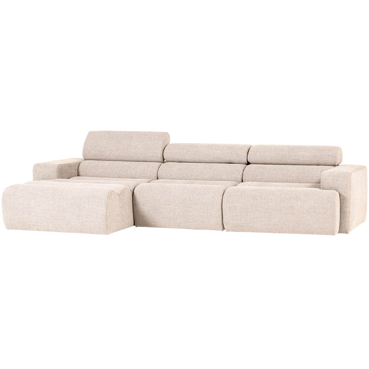 Woood | Chaise longue Novi links boucle naturel