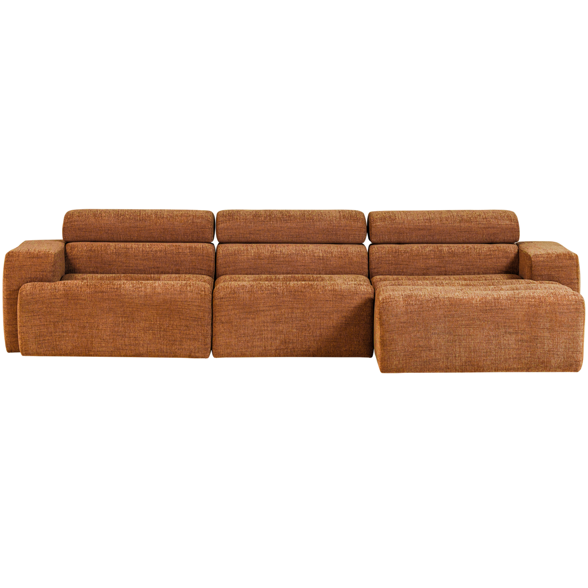 Woood | Chaise longue Novi rechts oranje melange