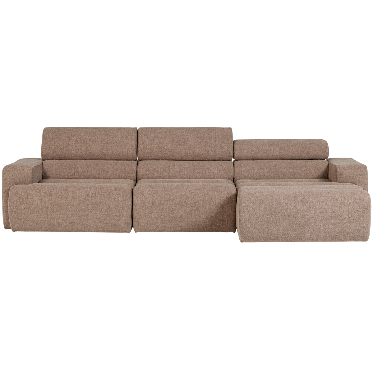 Woood | Chaise longue Novi rechts boucle taupe