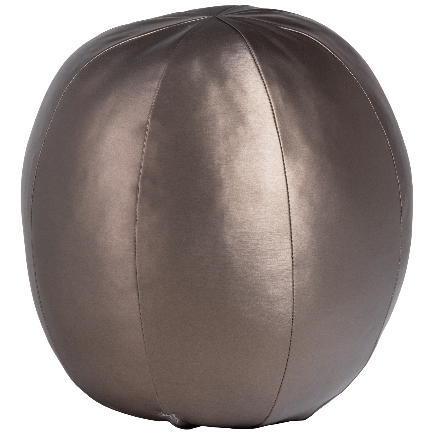 Woood | Bal Rodeo kussen groot metallic koperbruin