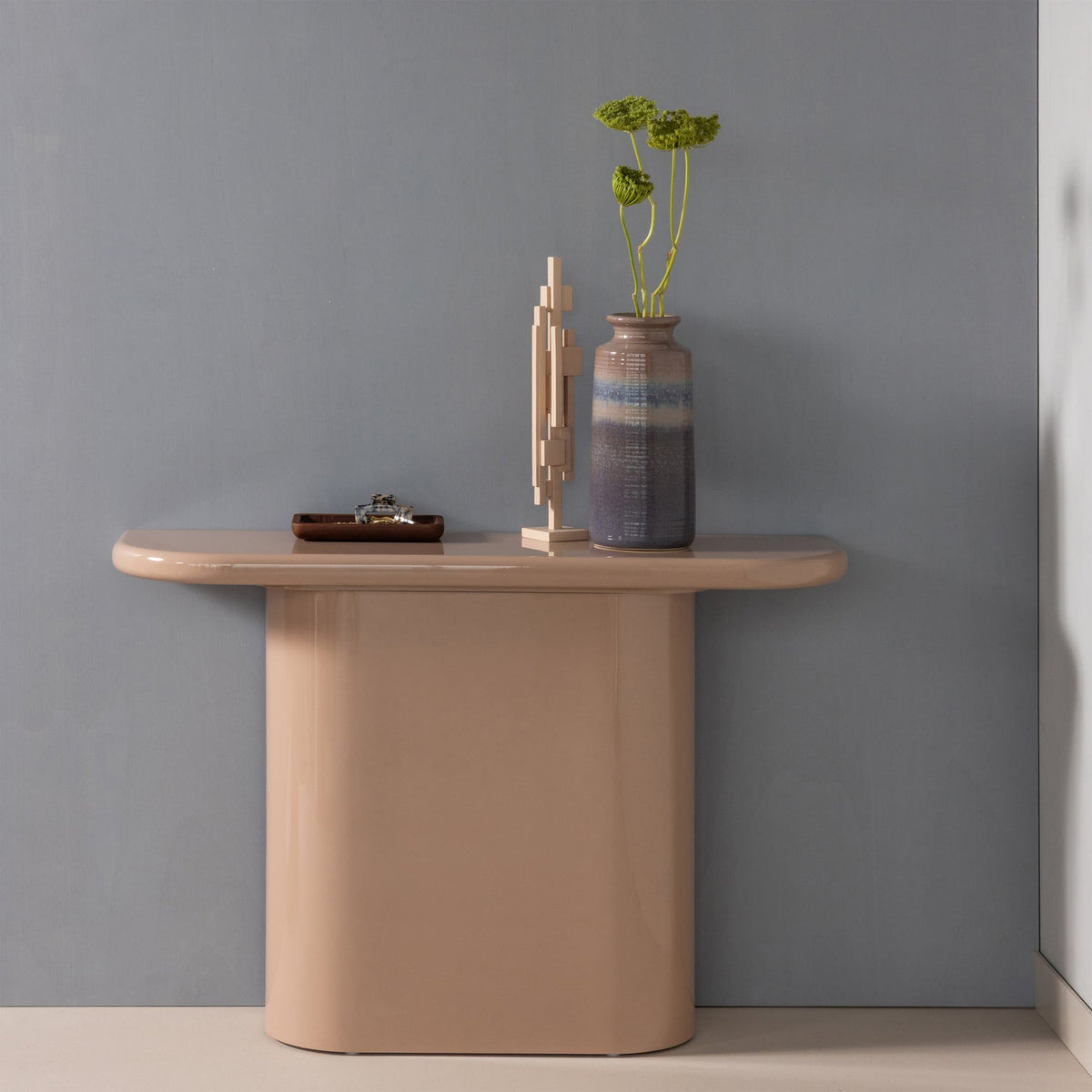 Woood | Sidetable Nocta hoogglans lichtroze