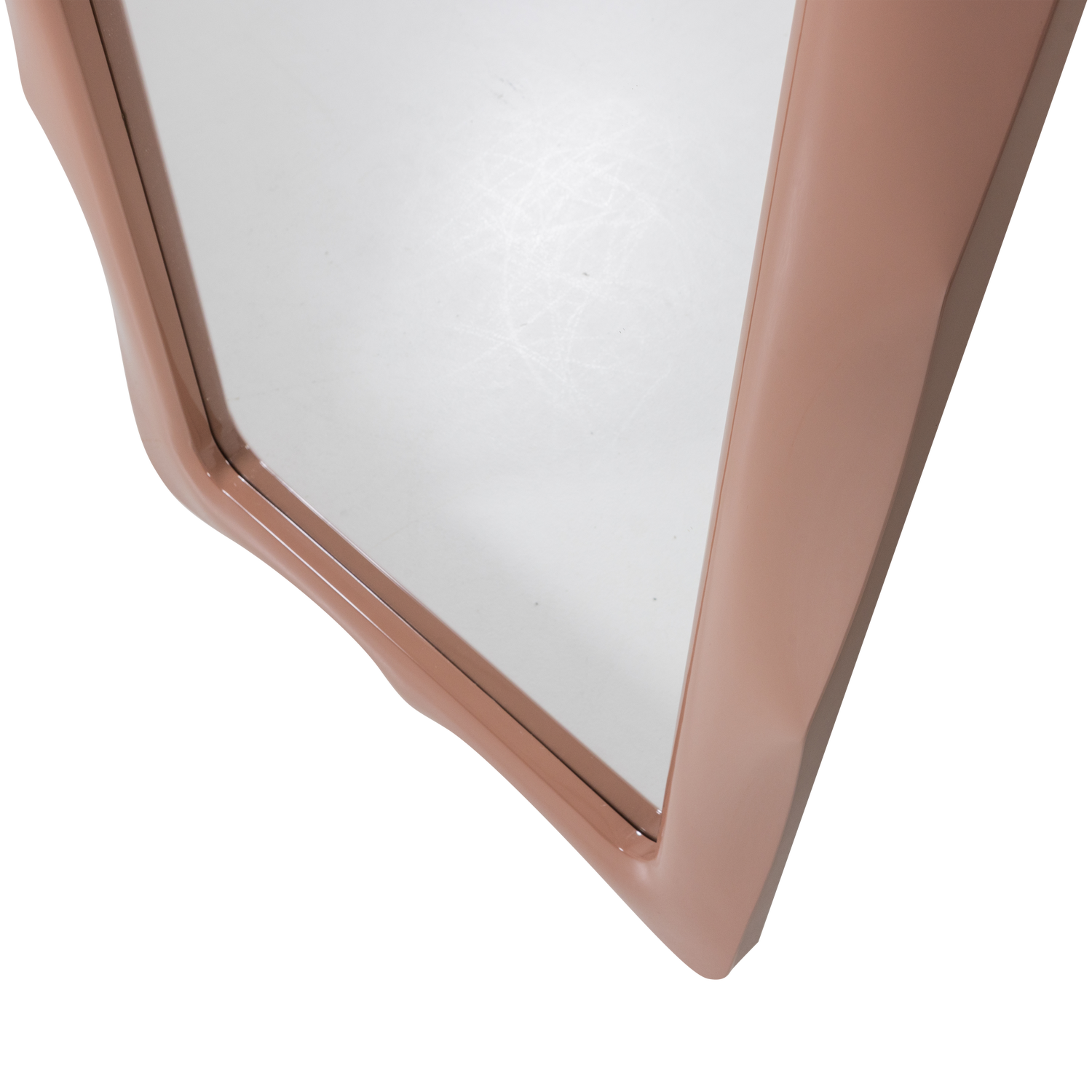 Woood | Passpiegel Norea hout hoogglans oudroze 180cm