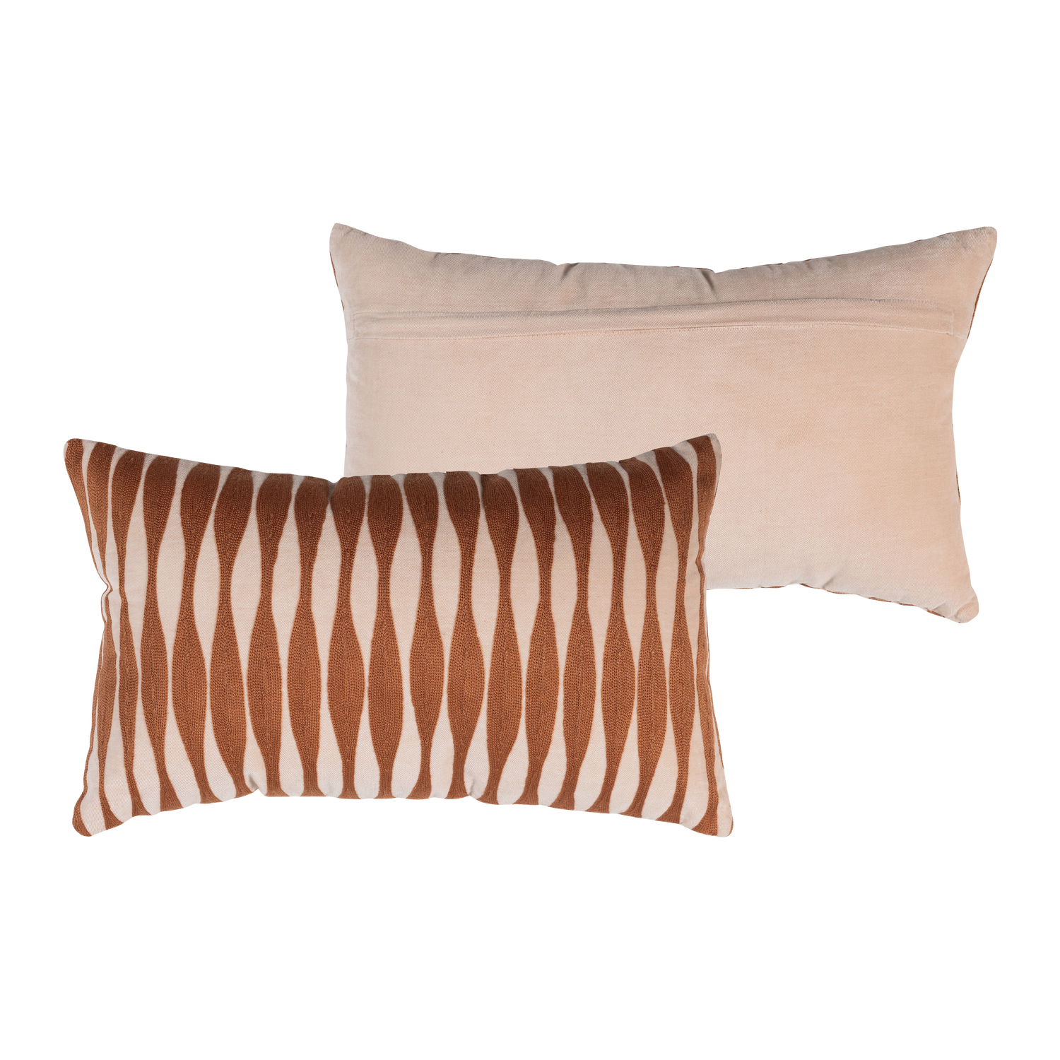 Woood | Kussens Zena roze roestbruin - set van 4