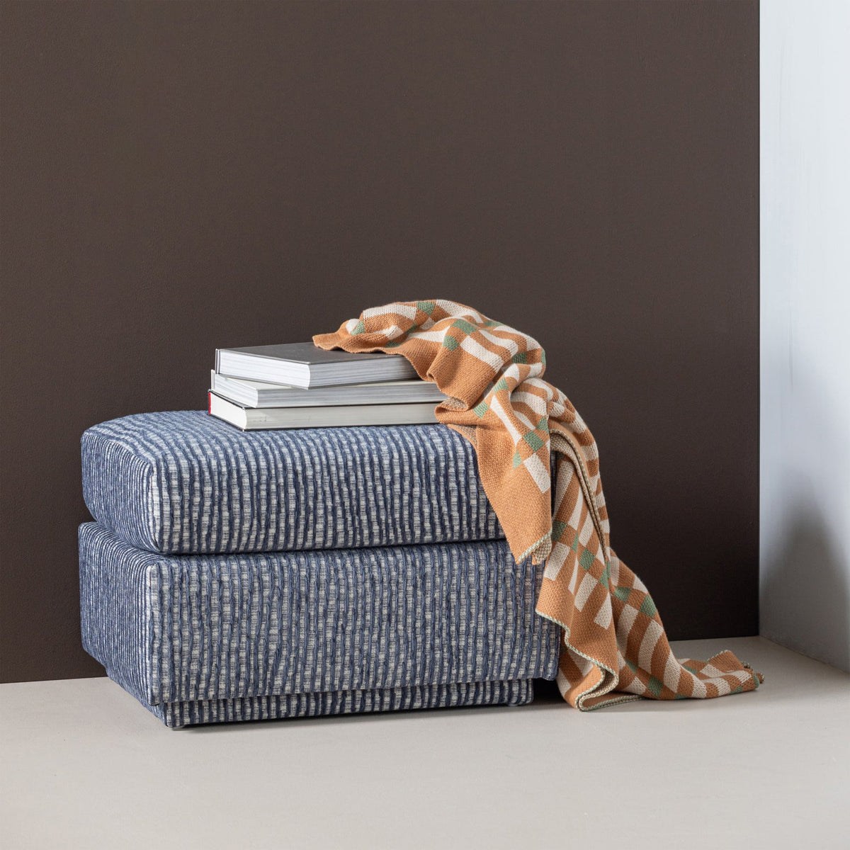 Woood | Plaid Vola groen/oranje