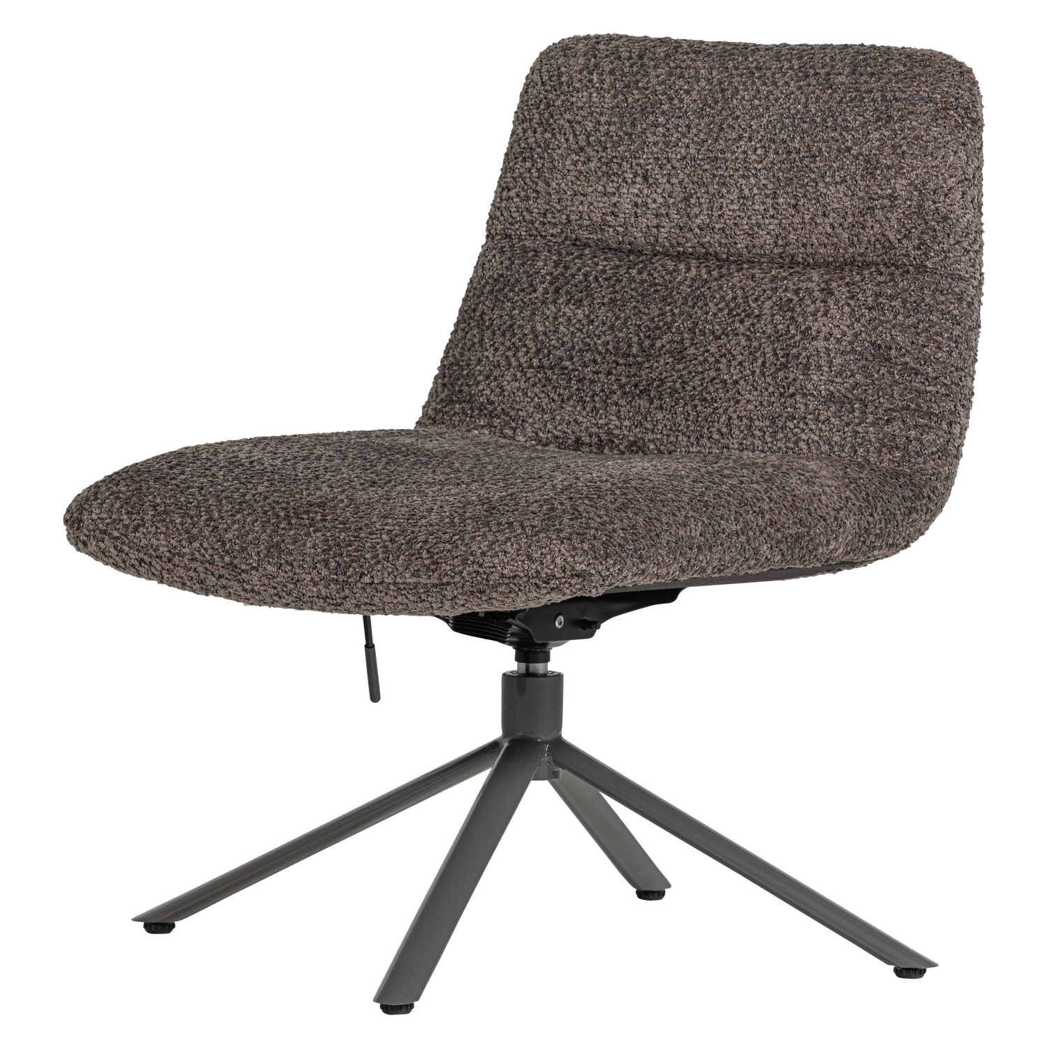 Woood | Draaifauteuil verstelbaar Soren wollig bruin