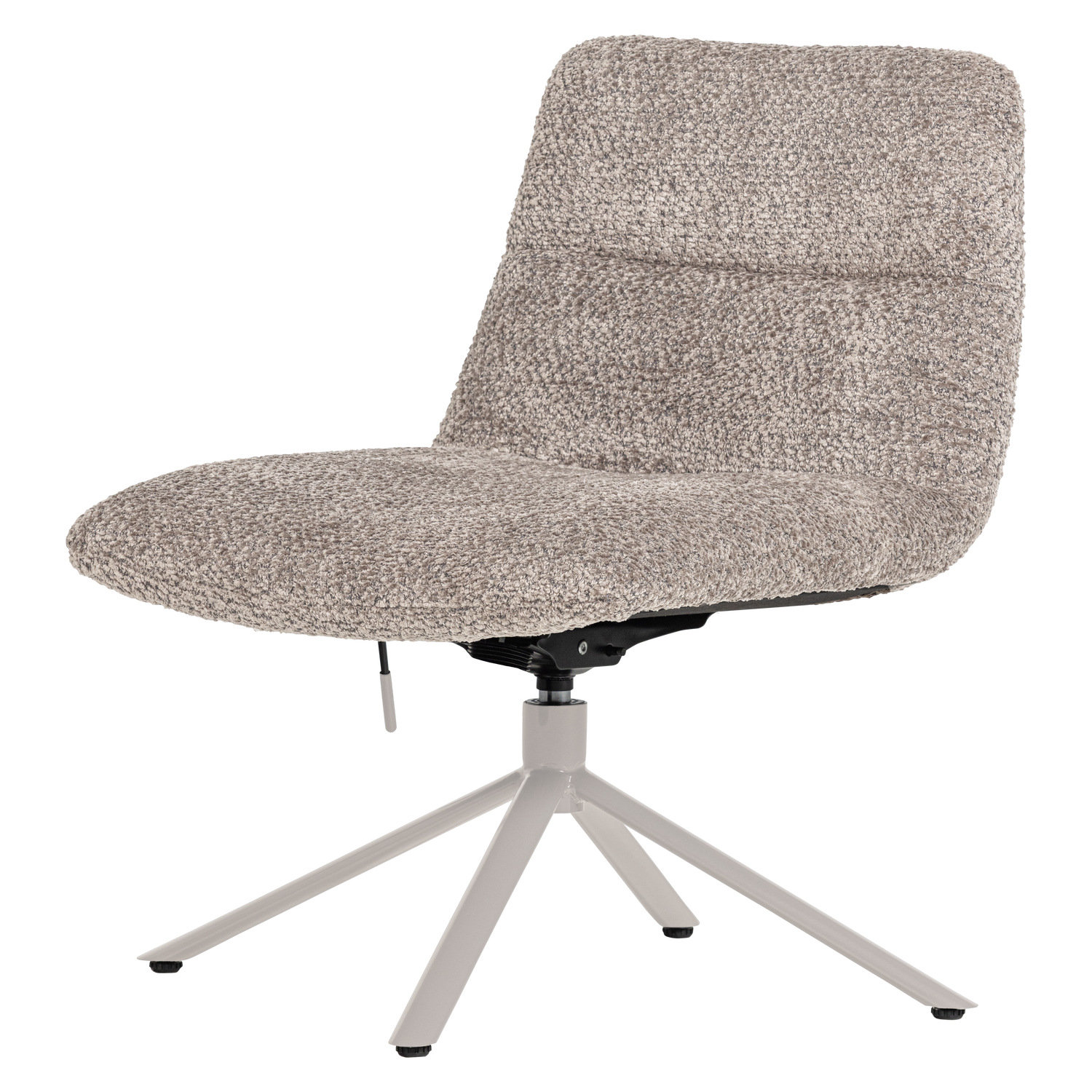 Woood | Draaifauteuil verstelbaar Soren wollig grijs