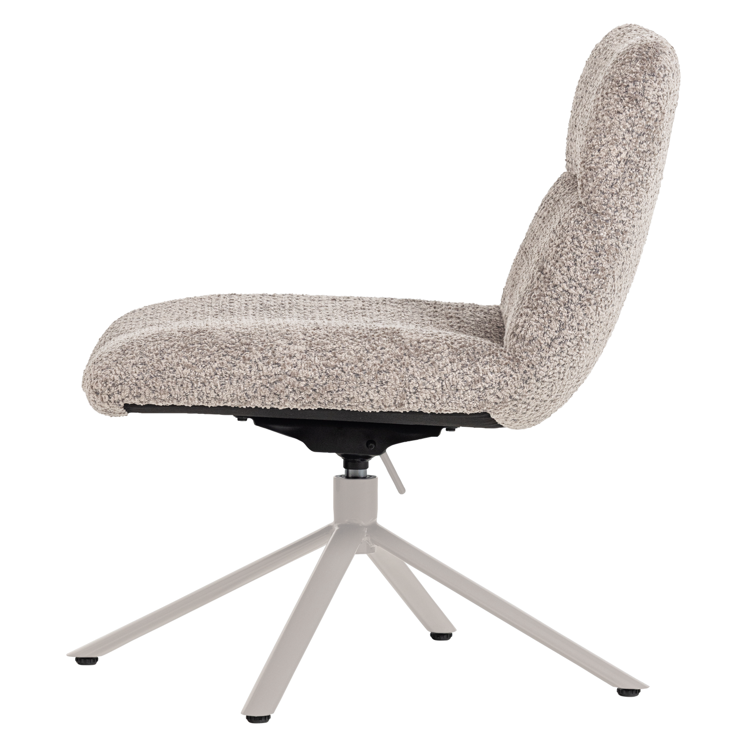 Woood | Draaifauteuil verstelbaar Soren wollig grijs