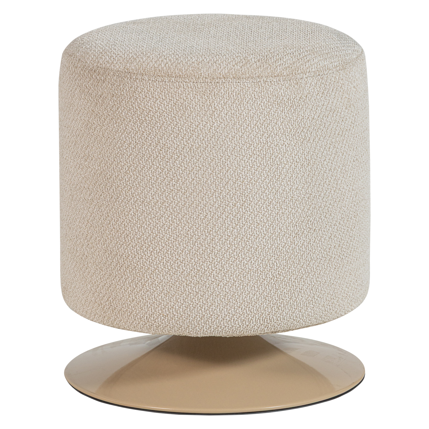 Woood | Poef Islen met draaivoet boucle beige