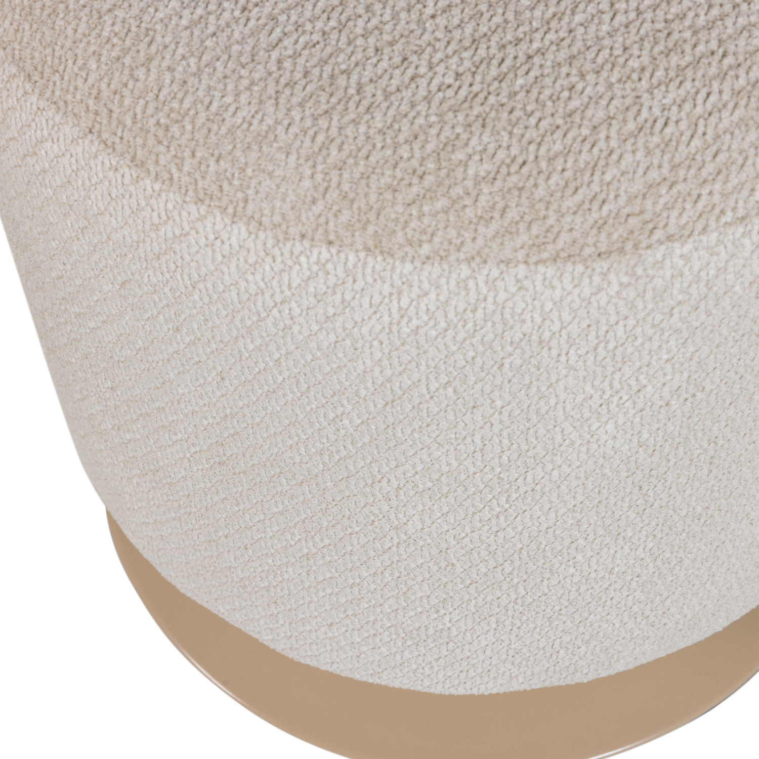 Woood | Poef Islen met draaivoet boucle beige