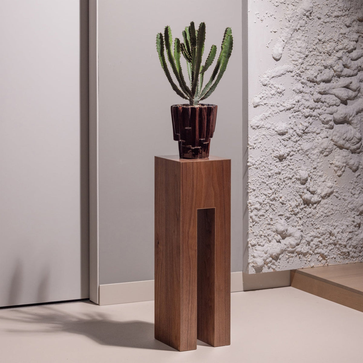 Woood | Pilaar Plantor mdf bruin