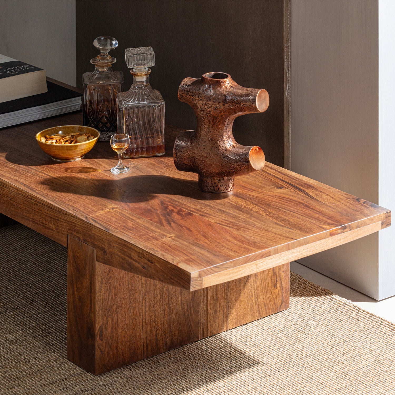 Woood | Salontafel Eron 152cm bruin