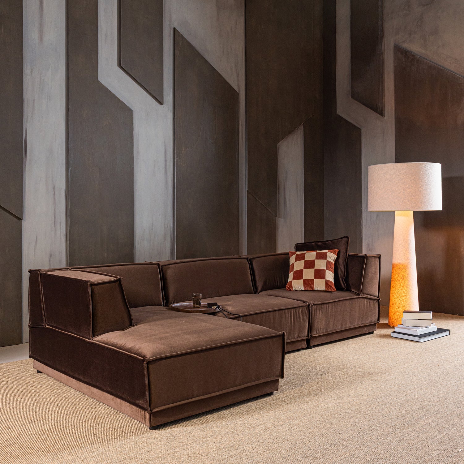 Woood | Dienbladtafel Naro acaciahout bruin