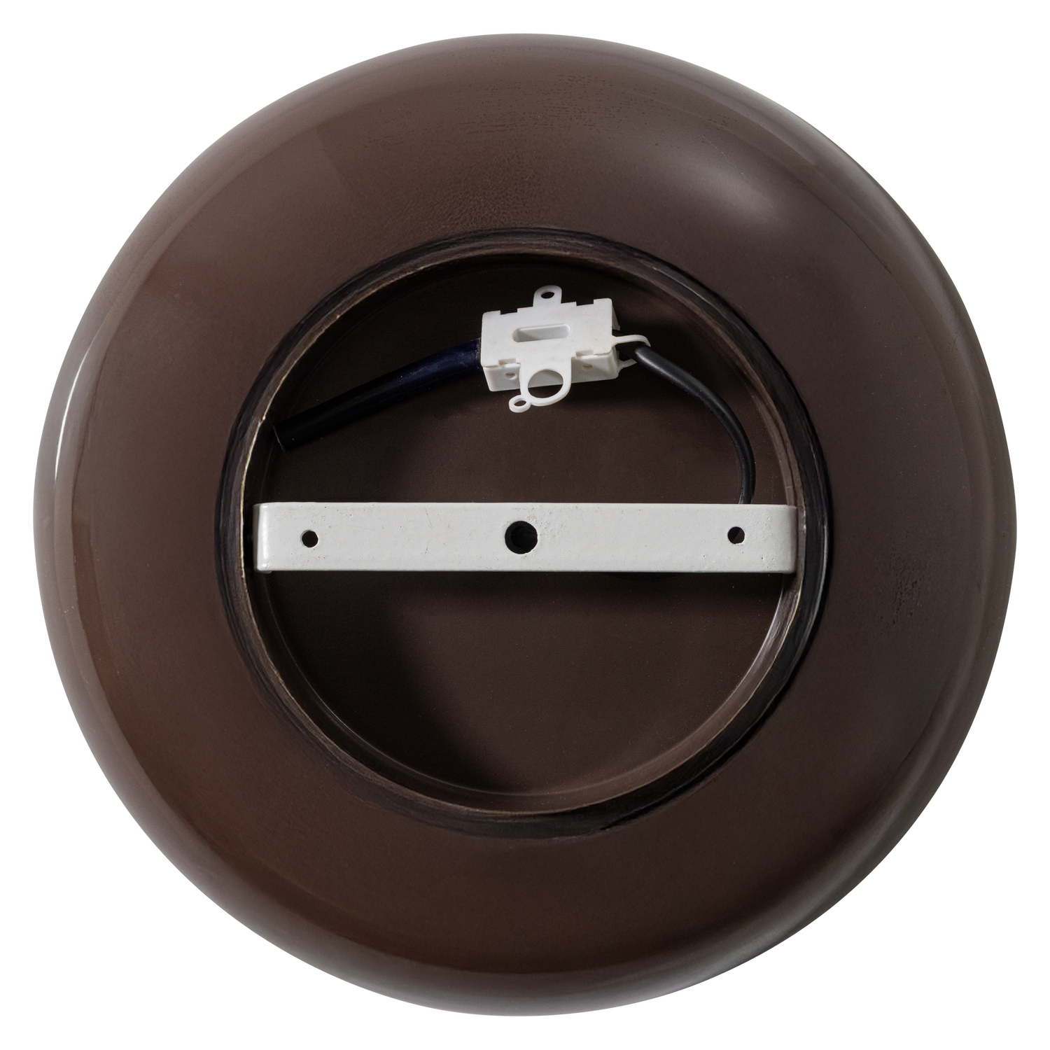 Woood | Wandlamp Gloomy rond metaal bruin