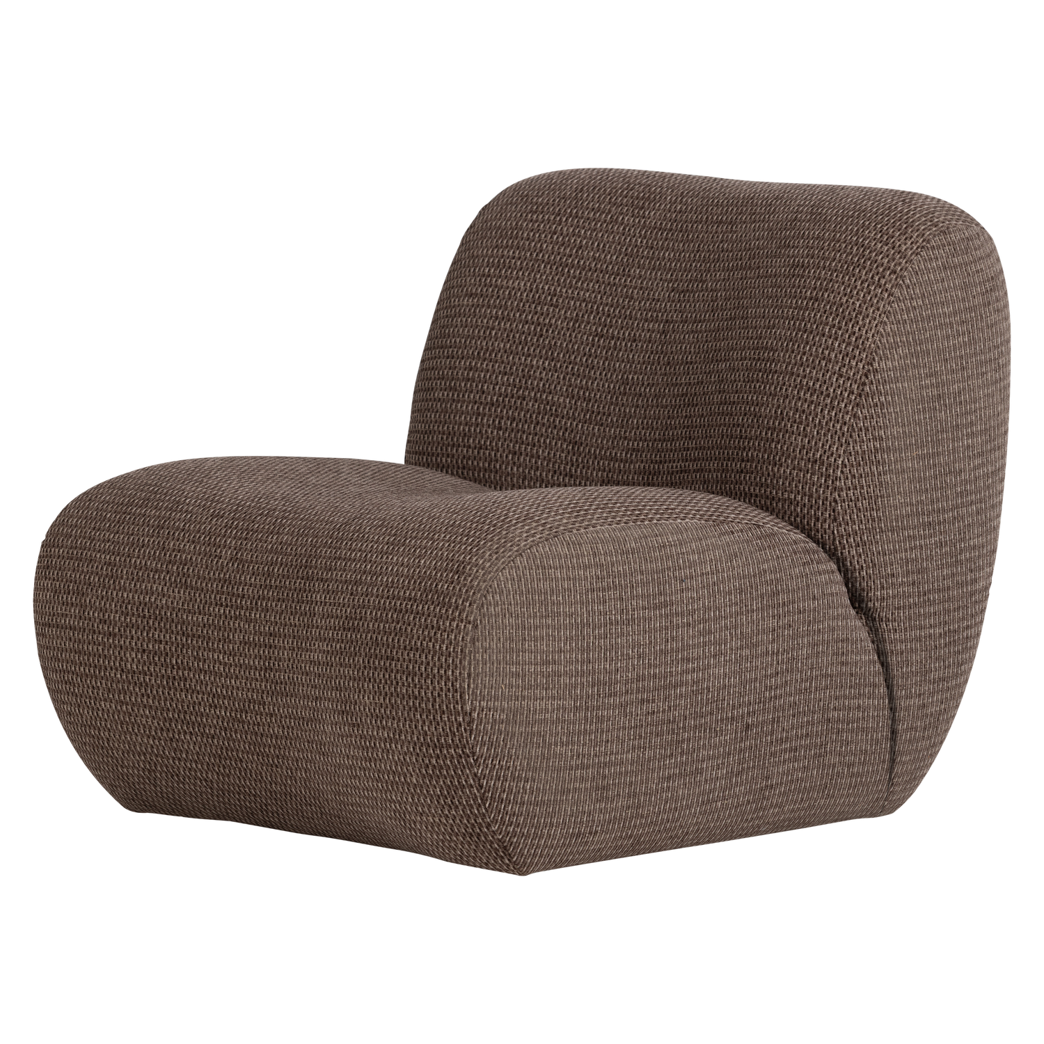 Woood | Fauteuil Nomu grove chenille bruin