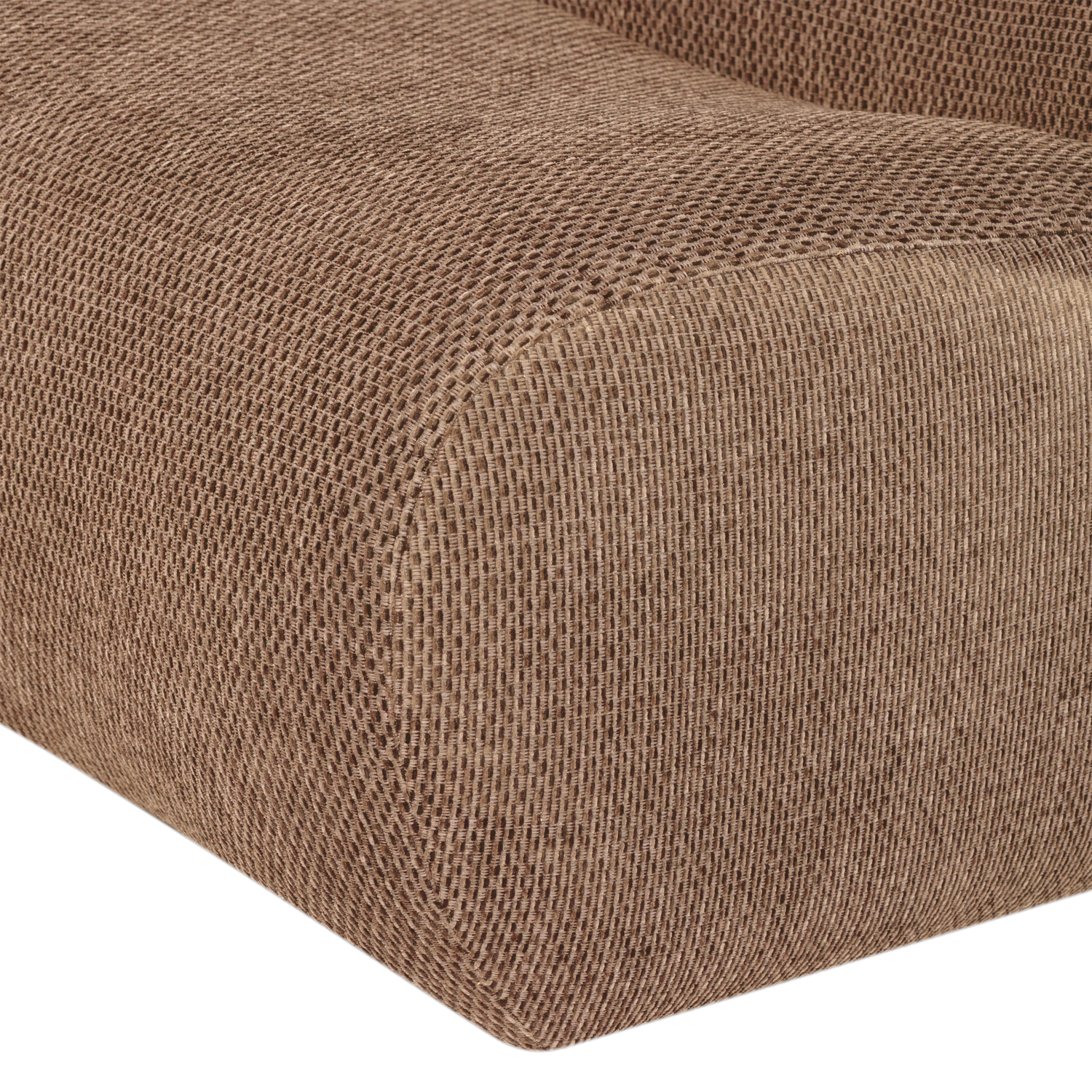 Woood | Fauteuil Nomu grove chenille lichtbruin