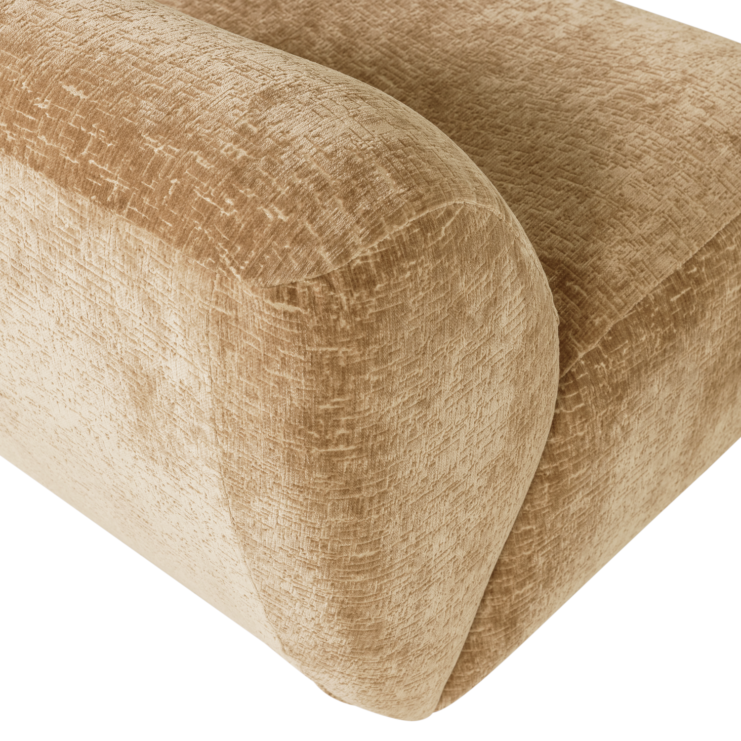 Woood | Fauteuil Nomu craquele velvet lichtgeel