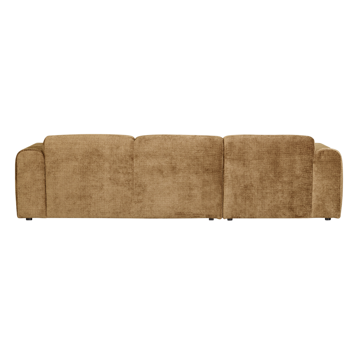 Woood | Chaise longue Cloud links chenille honinggeel