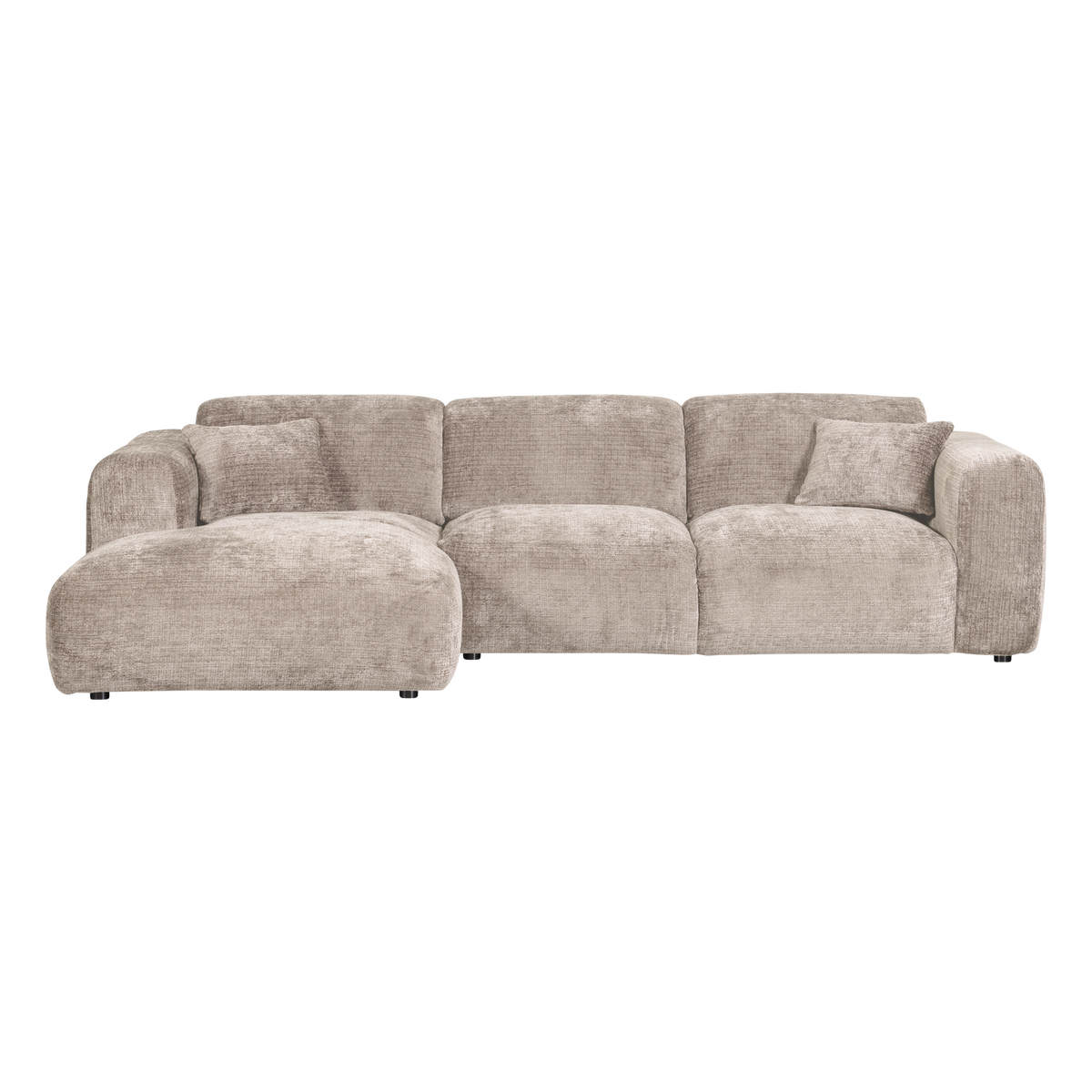 Woood | Chaise longue Cloud links chenille naturel