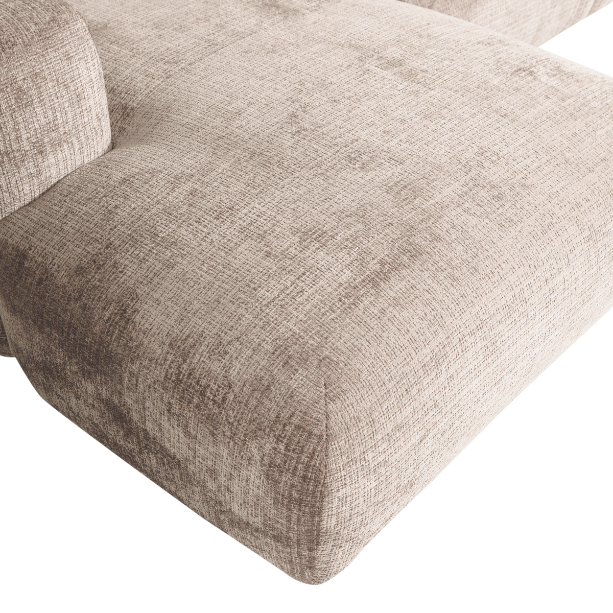 Woood | Chaise longue Cloud links chenille naturel