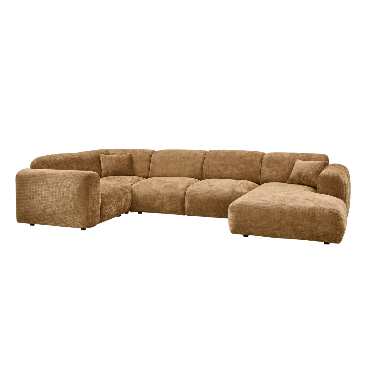 Woood | Hoekbank Cloud links chenille honinggeel