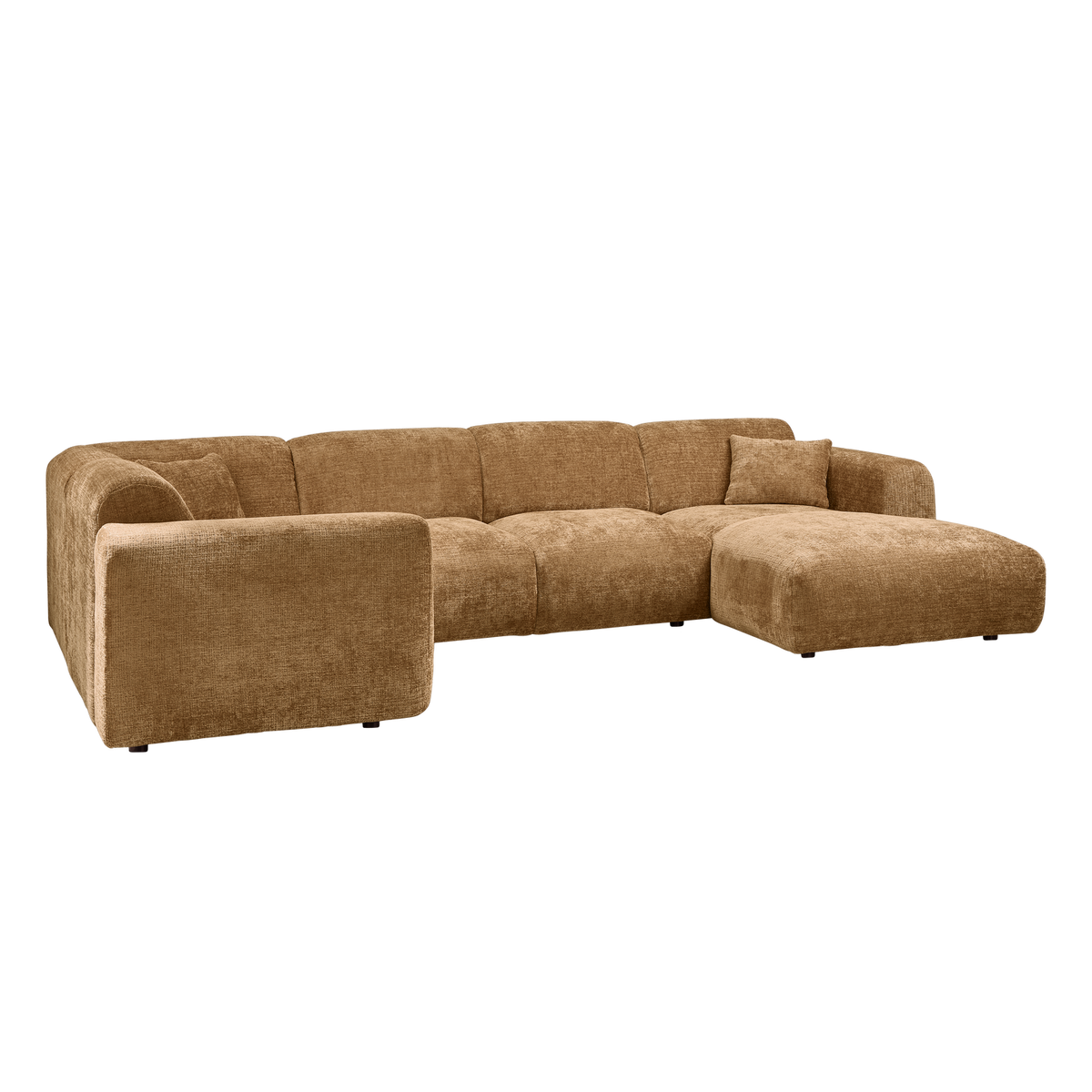 Woood | Hoekbank Cloud links chenille honinggeel