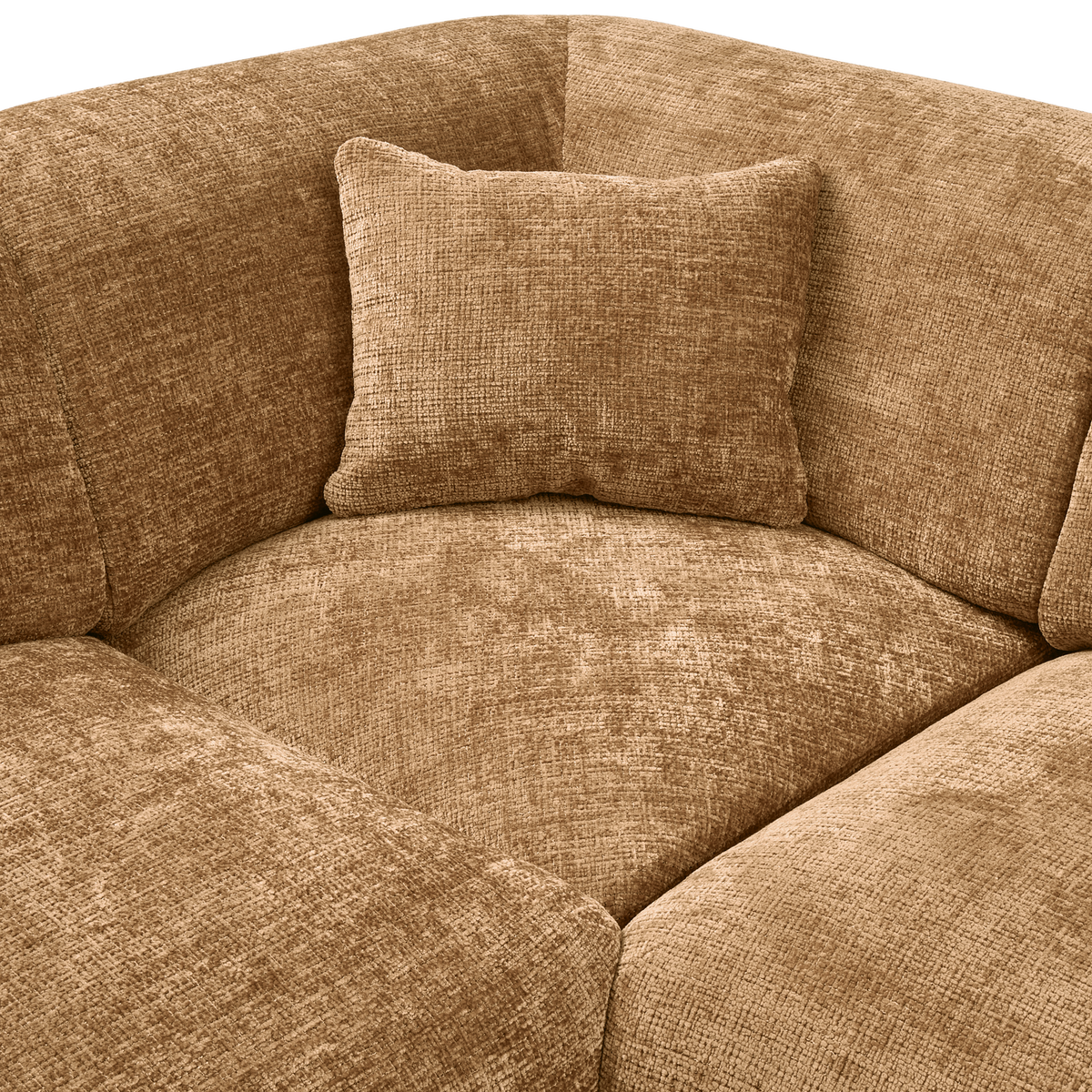 Woood | Hoekbank Cloud links chenille honinggeel
