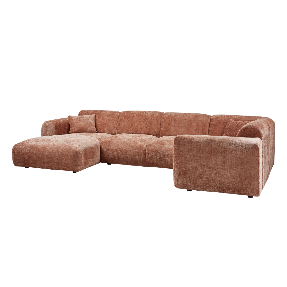 Woood | Hoekbank Cloud rechts chenille terra
