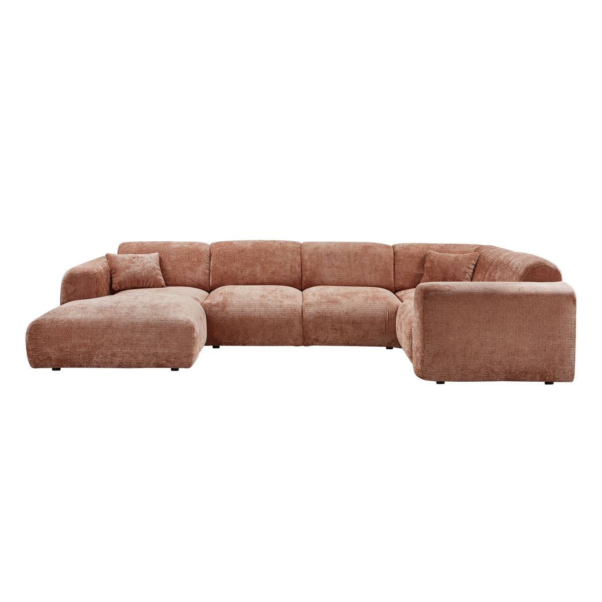Woood | Hoekbank Cloud rechts chenille terra
