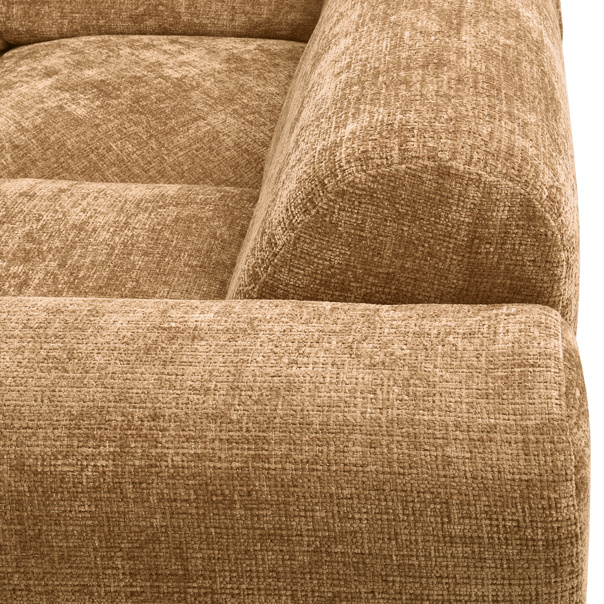 Woood | Hoekbank Cloud rechts chenille honinggeel