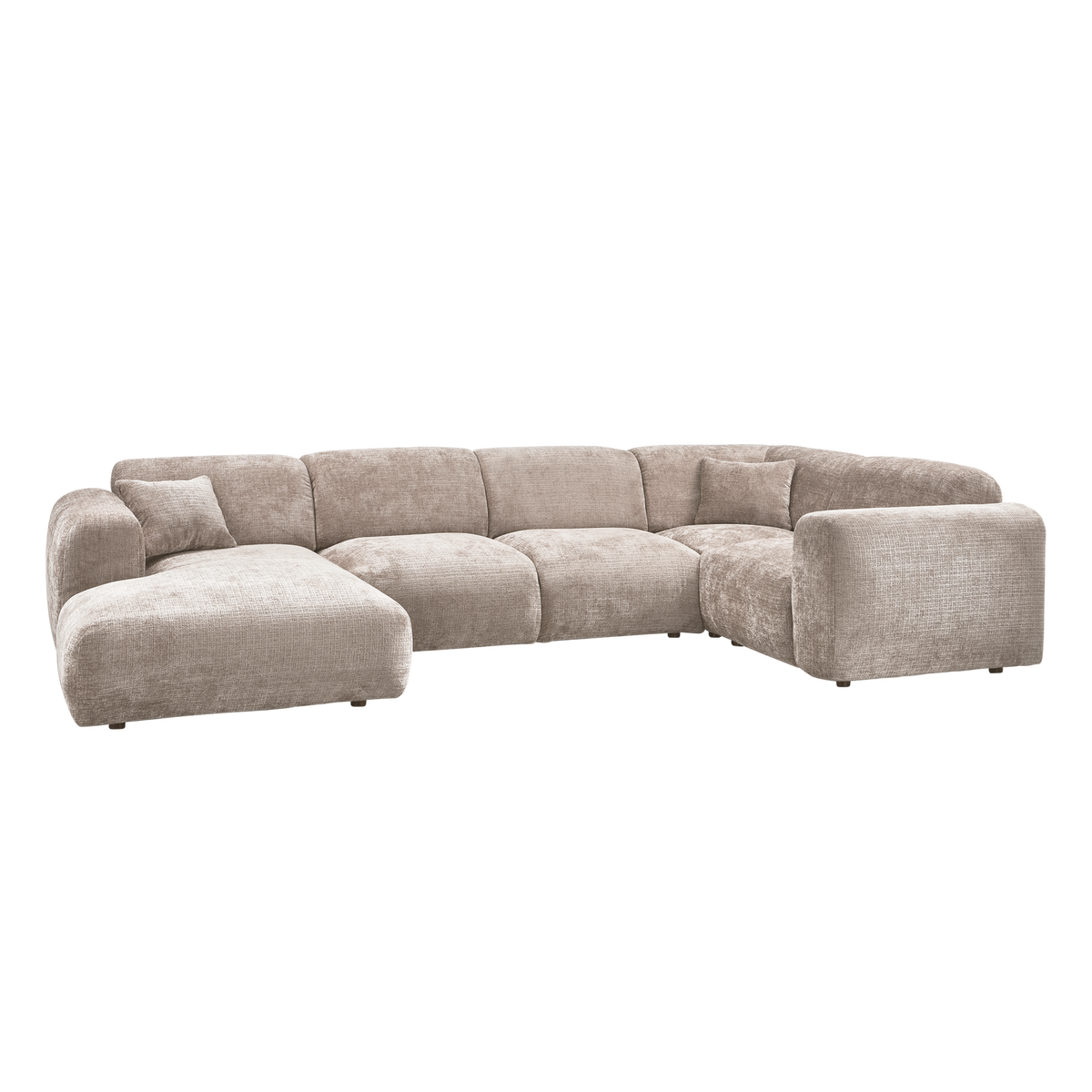Woood | Hoekbank Cloud rechts chenille naturel