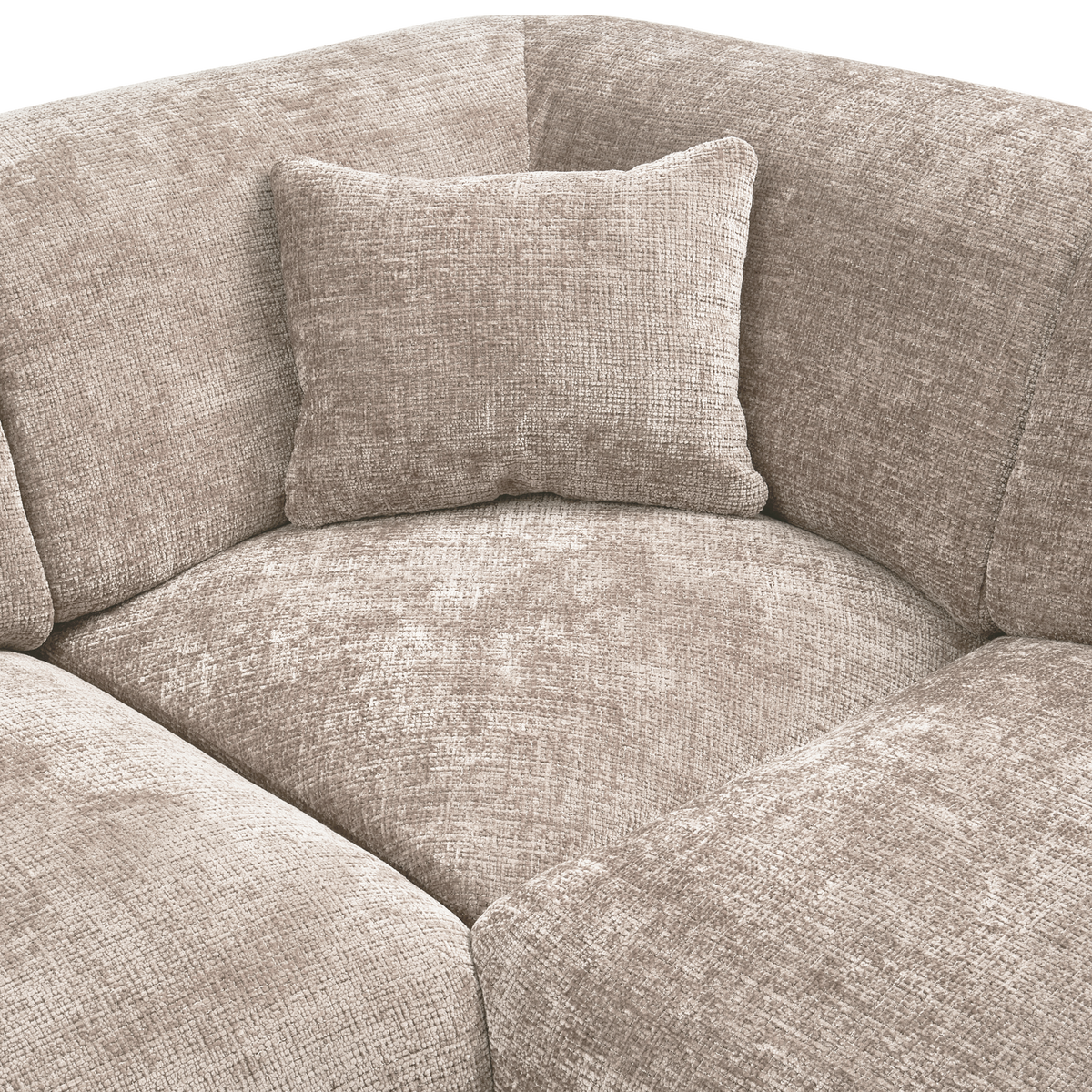 Woood | Hoekbank Cloud rechts chenille naturel