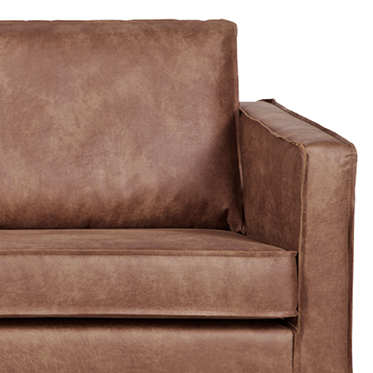 Woood | 2,5-Zits bank Rodeo ecoleer cognac