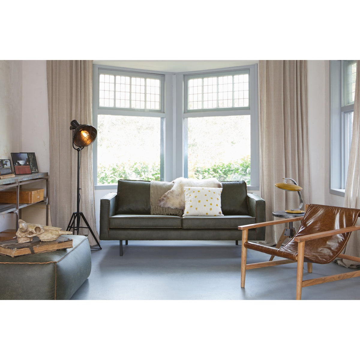 Woood | Poef Rodeo 43x120x60cm ecoleer army