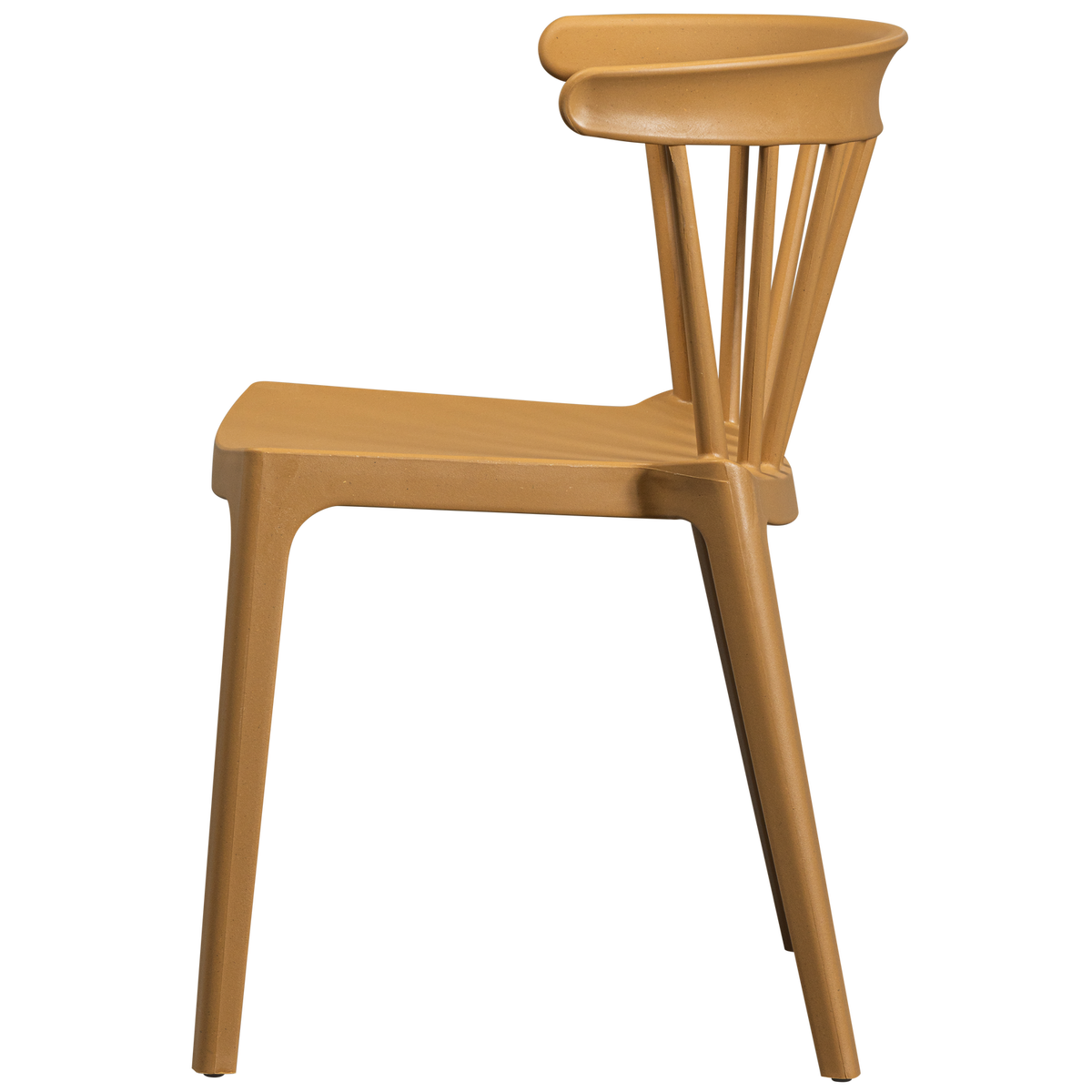 Woood | Tuinstoel Bliss met spijlen karamel melange (set van 2)