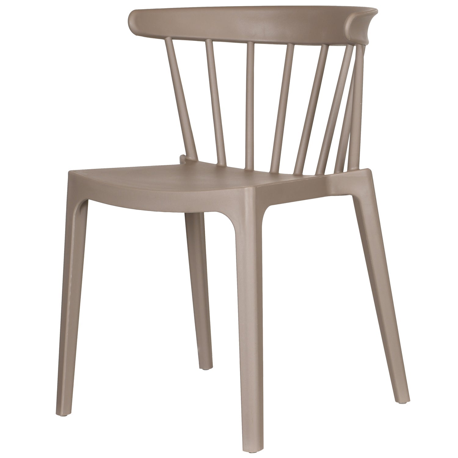 Woood | Tuinstoel Bliss met spijlen taupe (set van 2)
