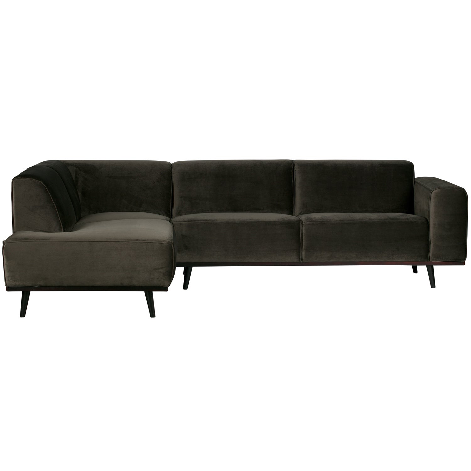 Woood | Hoekbank Statement links velvet warm groen