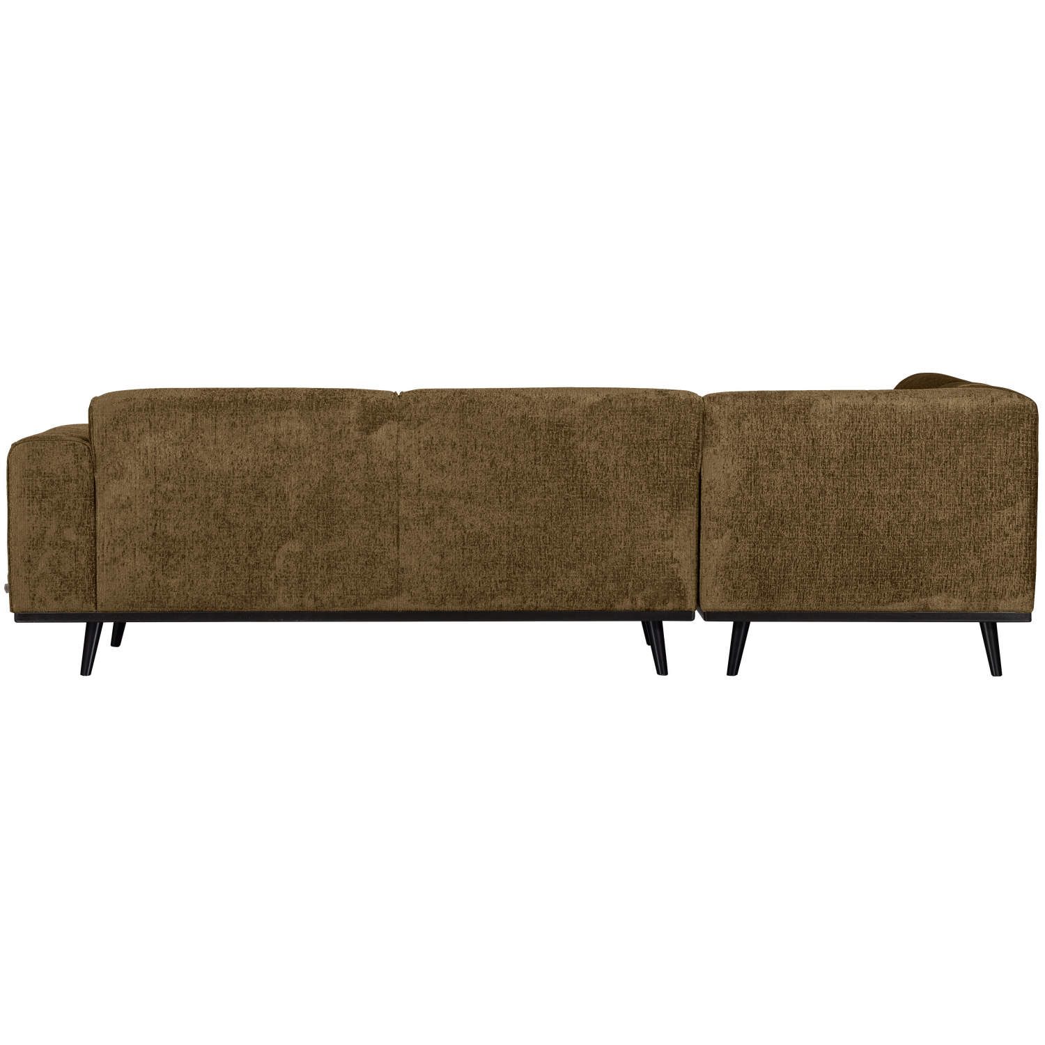Woood | Hoekbank Statement links structure velvet brass